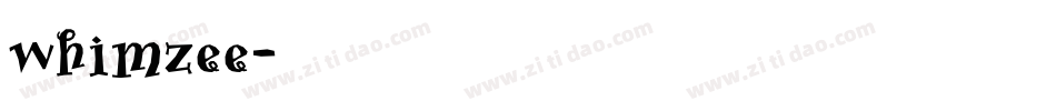 whimzee字体转换