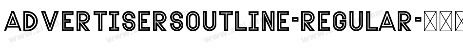 AdvertisersOutline-Regular字体转换