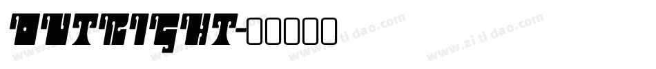 OUTRIGHT字体转换