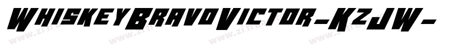 WhiskeyBravoVictor-KzJW字体转换