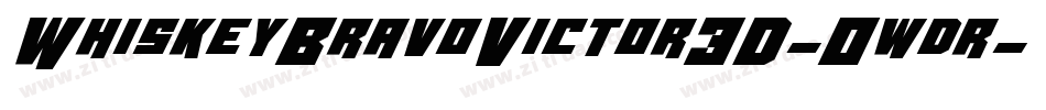 WhiskeyBravoVictor3D-0wdr字体转换