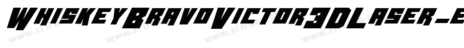 WhiskeyBravoVictor3DLaser-eaMO字体转换