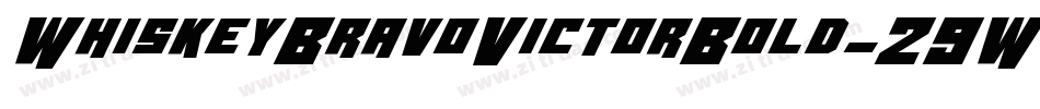 WhiskeyBravoVictorBold-29WW字体转换