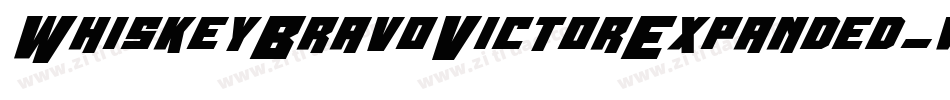 WhiskeyBravoVictorExpanded-w6B2字体转换 WhiskeyBravoVictorExpanded-w6B2字体转换