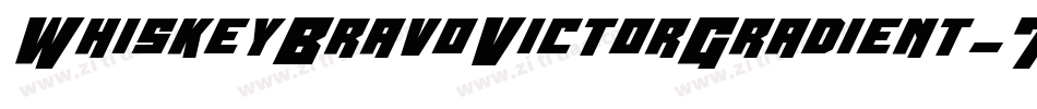 WhiskeyBravoVictorGradient-7g6E字体转换