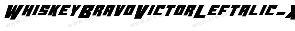WhiskeyBravoVictorLeftalic-XwZ2字体转换