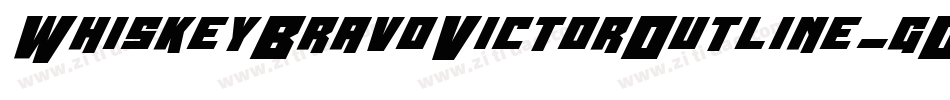 WhiskeyBravoVictorOutline-gOl3字体转换