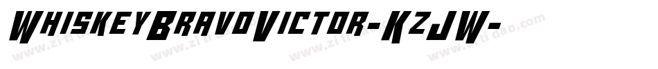 WhiskeyBravoVictor-KzJW字体转换
