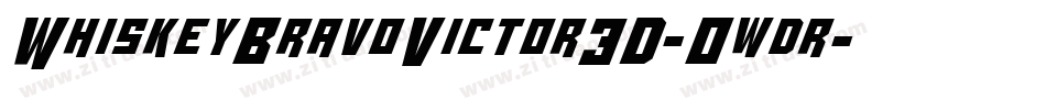 WhiskeyBravoVictor3D-0wdr字体转换