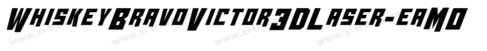 WhiskeyBravoVictor3DLaser-eaMO字体转换