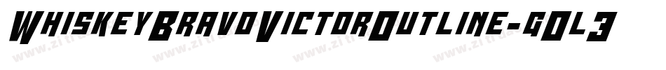 WhiskeyBravoVictorOutline-gOl3字体转换