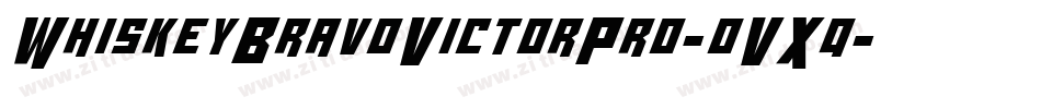 WhiskeyBravoVictorPro-oVXq字体转换