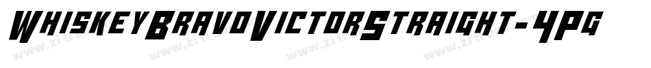 WhiskeyBravoVictorStraight-4PgY字体转换 WhiskeyBravoVictorStraight-4PgY字体转换