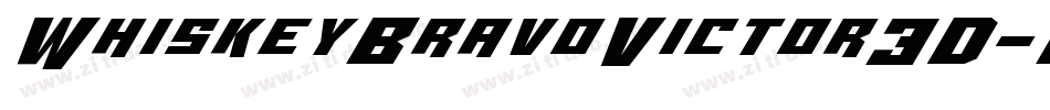 WhiskeyBravoVictor3D-0wdr字体转换
