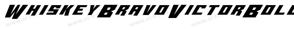 WhiskeyBravoVictorBold-29WW字体转换