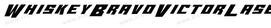 WhiskeyBravoVictorLaser-PBqP字体转换