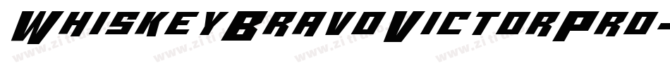 WhiskeyBravoVictorPro-oVXq字体转换