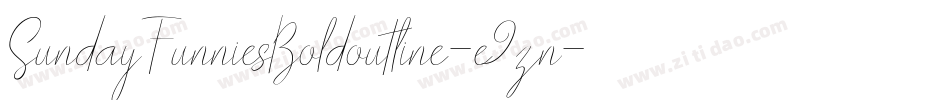 SundayFunniesBoldoutline-e9zn字体转换