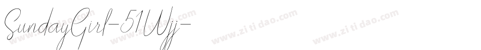 SundayGirl-51Wjj字体转换