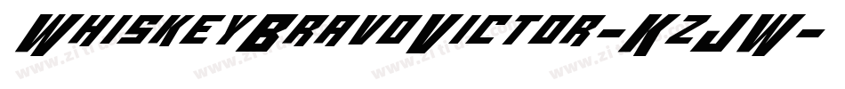 WhiskeyBravoVictor-KzJW字体转换