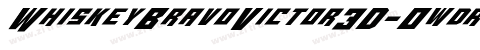 WhiskeyBravoVictor3D-0wdr字体转换