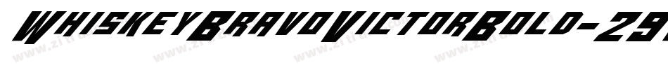 WhiskeyBravoVictorBold-29WW字体转换