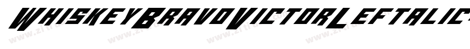 WhiskeyBravoVictorLeftalic-XwZ2字体转换