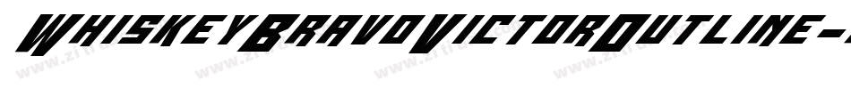 WhiskeyBravoVictorOutline-gOl3字体转换