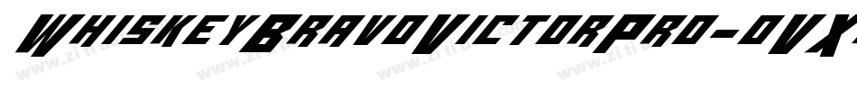 WhiskeyBravoVictorPro-oVXq字体转换