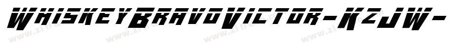 WhiskeyBravoVictor-KzJW字体转换
