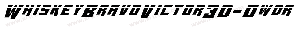 WhiskeyBravoVictor3D-0wdr字体转换