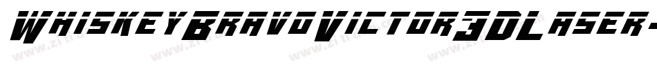 WhiskeyBravoVictor3DLaser-eaMO字体转换