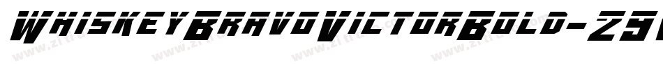 WhiskeyBravoVictorBold-29WW字体转换
