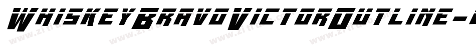 WhiskeyBravoVictorOutline-gOl3字体转换