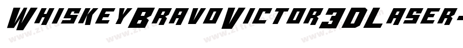 WhiskeyBravoVictor3DLaser-eaMO字体转换
