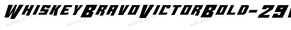 WhiskeyBravoVictorBold-29WW字体转换