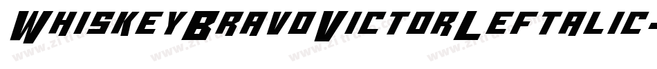 WhiskeyBravoVictorLeftalic-XwZ2字体转换