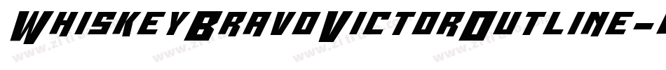 WhiskeyBravoVictorOutline-gOl3字体转换