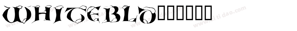 WHITEBLD字体转换