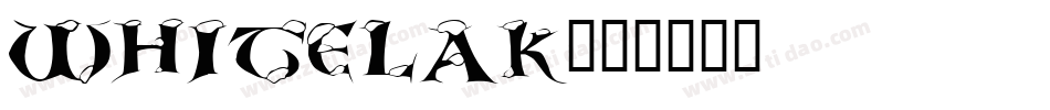 WHITELAK字体转换