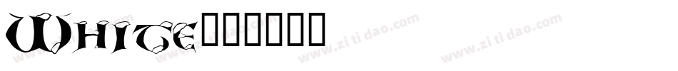 White字体转换