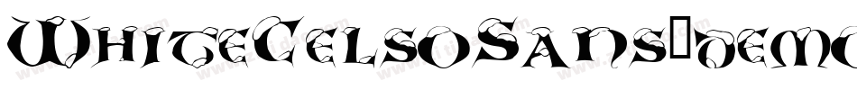 WhiteCelsoSans_demo字体转换