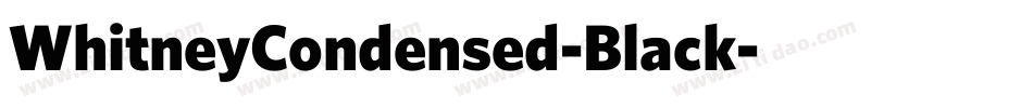 WhitneyCondensed-Black字体转换