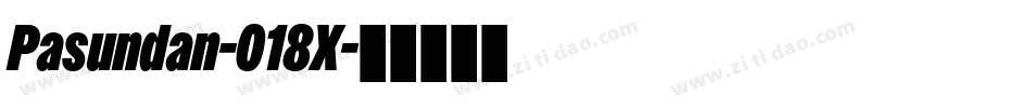 Pasundan-018X字体转换