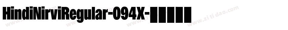 HindiNirviRegular-094X字体转换