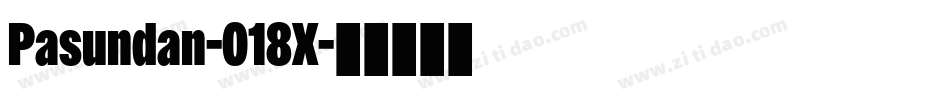 Pasundan-018X字体转换