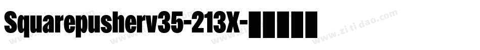 Squarepusherv35-213X字体转换