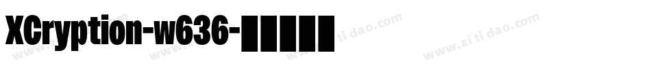 XCryption-w636字体转换