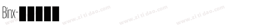 Binx字体转换