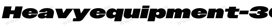 Heavyequipment-306X字体转换